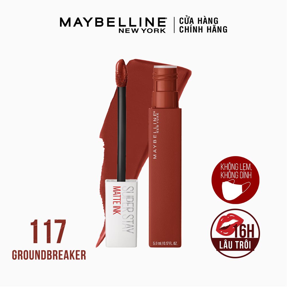 Son Kem Lì 16h Lâu Trôi Maybelline New York Super Stay Matte Ink Lipstick 5ml