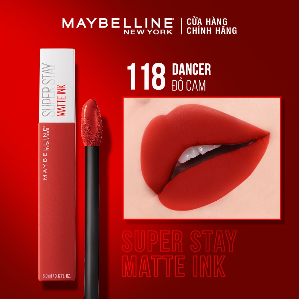Son Kem Lì 16h Lâu Trôi Maybelline New York Super Stay Matte Ink Lipstick 5ml