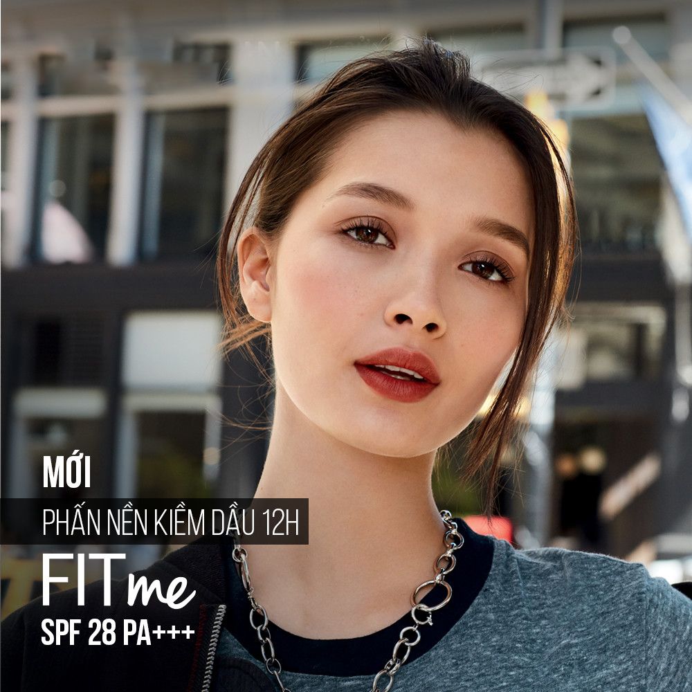 Phấn Nền Kiềm Dầu Chống Nắng 12H SPF28 PA+++ Mịn Lì Lâu Trôi Fit Me Maybelline New York Compact Powder 6g