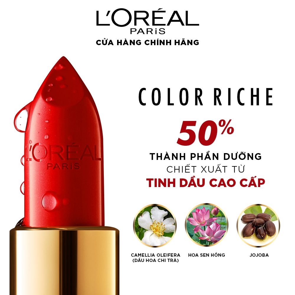 Son satin mịn mượt cao cấp L'Oreal Paris Color Riche Satin 3.7g