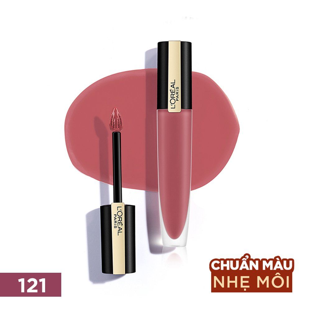 Son tint mịn lì cao cấp L'Oréal Paris Rouge Signature 7ml