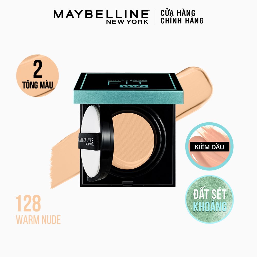 Phấn Nước Mịn Nhẹ Kiềm Dầu Fit Me Matte+Poreless Cushion Maybelline New York 100g