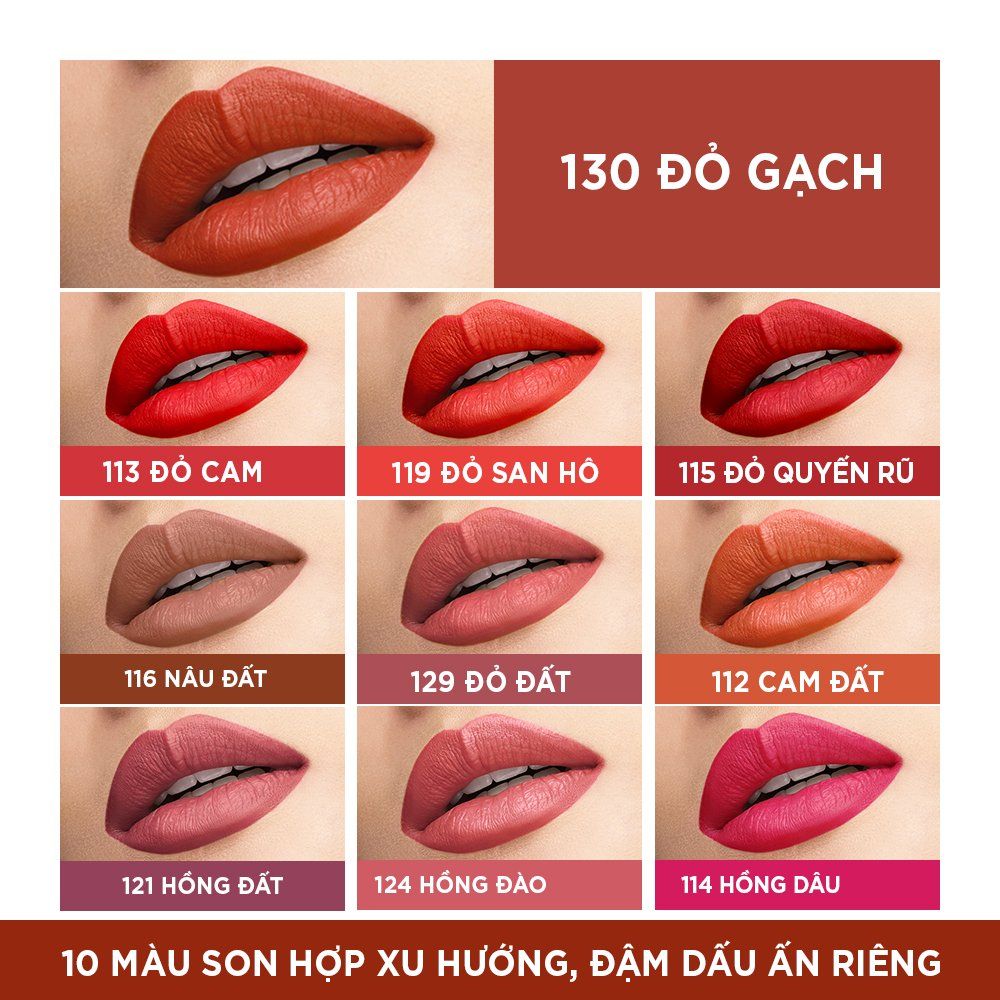Son tint mịn lì cao cấp L'Oréal Paris Rouge Signature 7ml