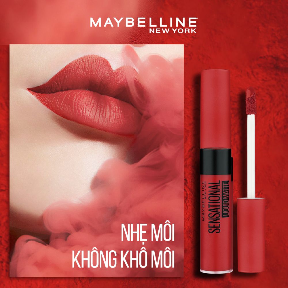 Son Kem Lì Nhẹ Môi Maybelline New York Sensational Liquid Matte Lipstick 7ml
