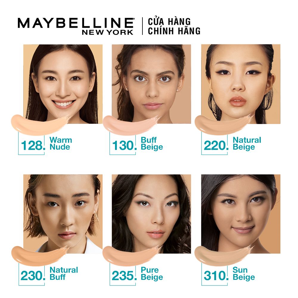 Kem Nền Mịn Nhẹ Kiềm Dầu Fit Me Maybelline New York Matte Poreless Foundation 30ml