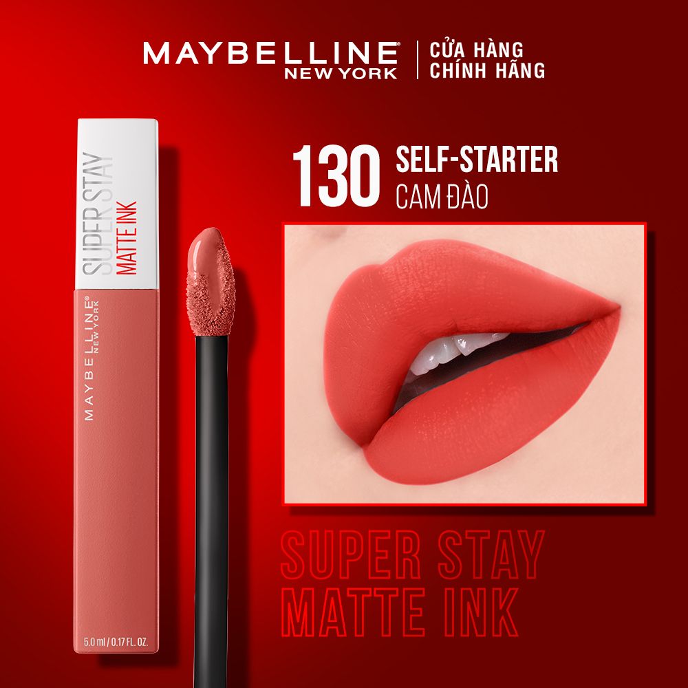 Son Kem Lì 16h Lâu Trôi Maybelline New York Super Stay Matte Ink Lipstick 5ml