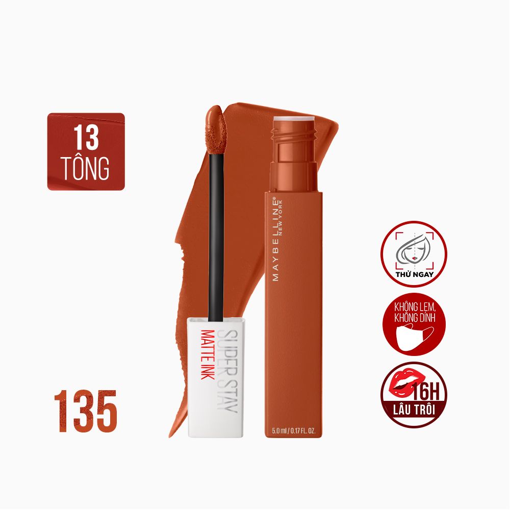 Son Kem Lì 16h Lâu Trôi Maybelline New York Super Stay Matte Ink Lipstick 5ml