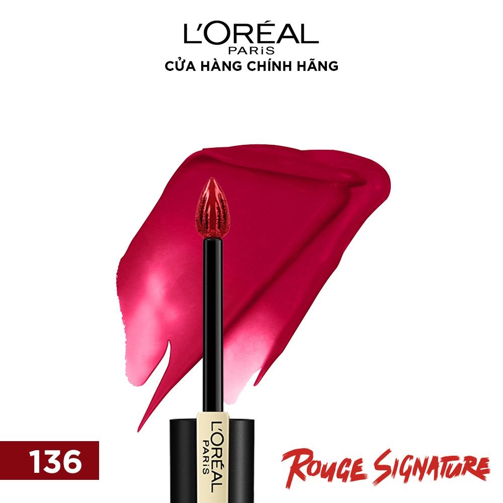 Son tint mịn lì cao cấp L'Oréal Paris Rouge Signature 7ml