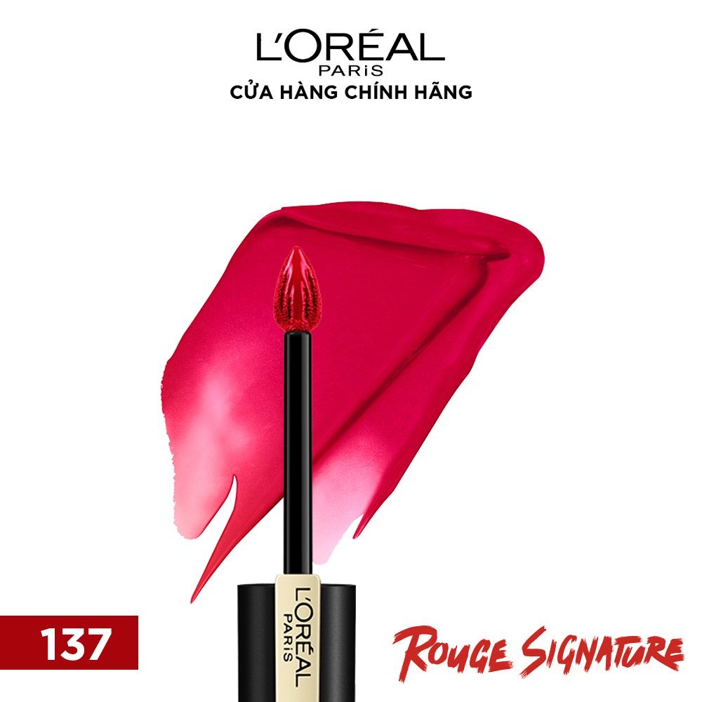 Son tint mịn lì cao cấp L'Oréal Paris Rouge Signature 7ml