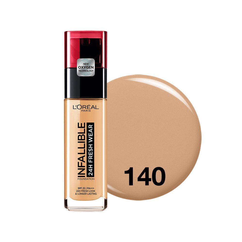 Kem nền mịn nhẹ lâu trôi L'Oréal Paris Infallible Fresh Wear 24h 30ml