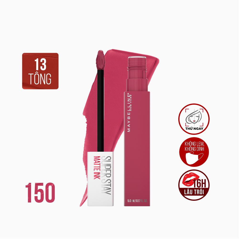 Son Kem Lì 16h Lâu Trôi Maybelline New York Super Stay Matte Ink Lipstick 5ml