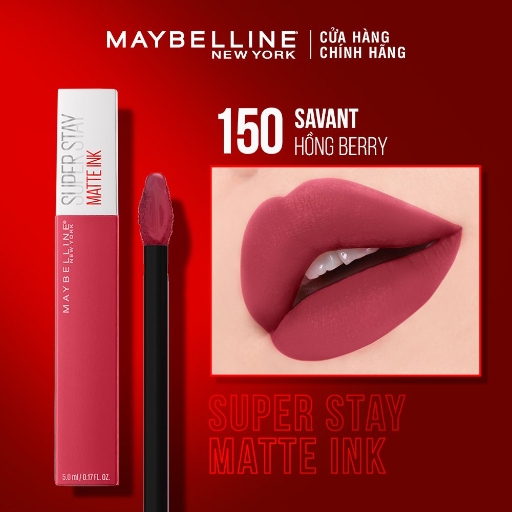 Son Kem Lì 16h Lâu Trôi Maybelline New York Super Stay Matte Ink Lipstick 5ml