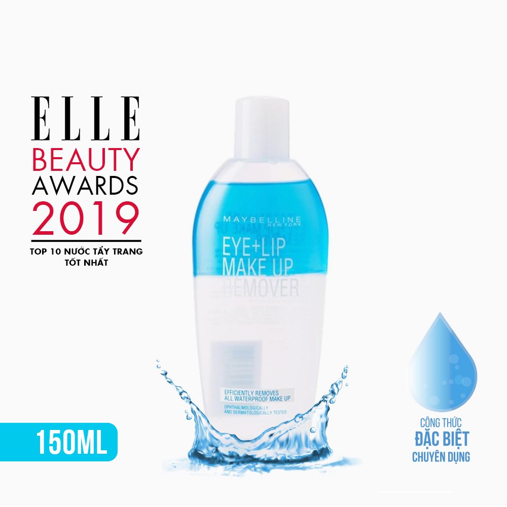 Nước Tẩy Trang Mắt và Môi Chuyên Dụng 2 lớp Maybelline New York Eye & Lip Makeup Remover