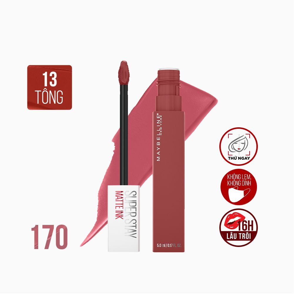 Son Kem Lì 16h Lâu Trôi Maybelline New York Super Stay Matte Ink Lipstick 5ml