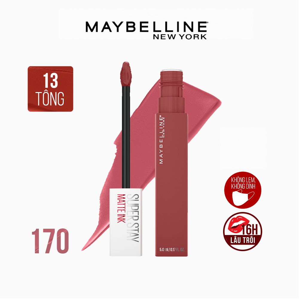 Son Kem Lì 16h Lâu Trôi Maybelline New York Super Stay Matte Ink Lipstick 5ml