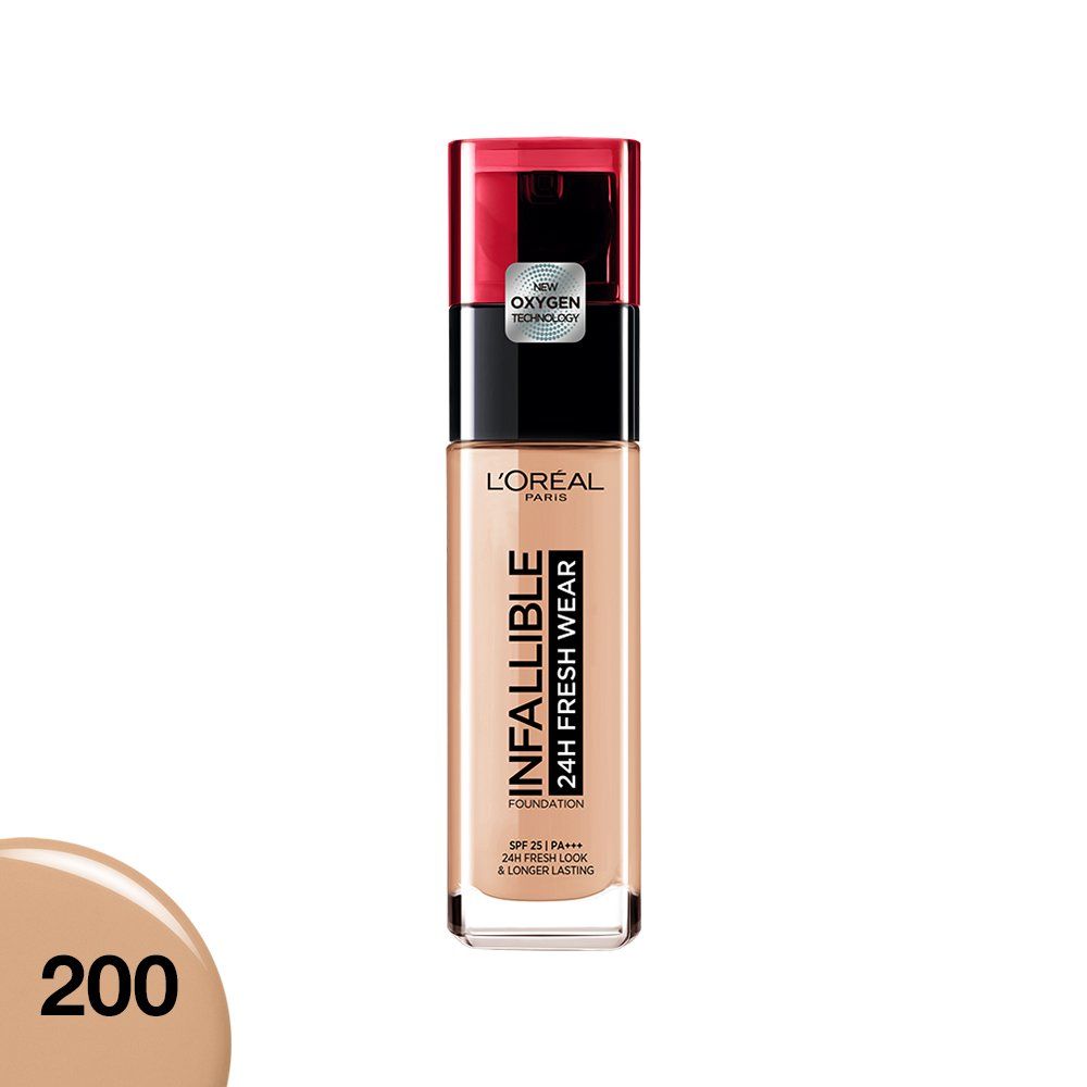 Kem nền mịn nhẹ lâu trôi L'Oréal Paris Infallible Fresh Wear 24h 30ml