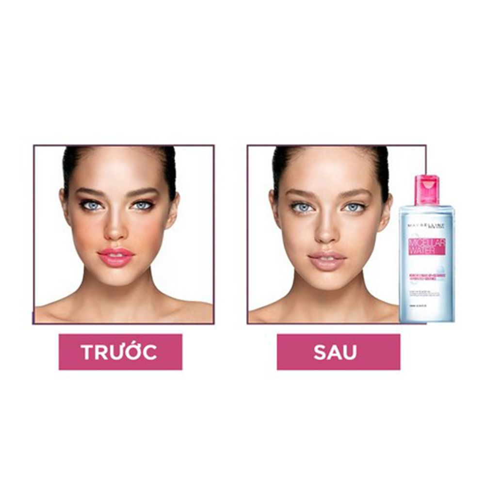 Nước Tẩy Trang Micellar Dưỡng Da Không Cồn 4 Trong 1 Maybelline New York Micellar Water 4-in-1