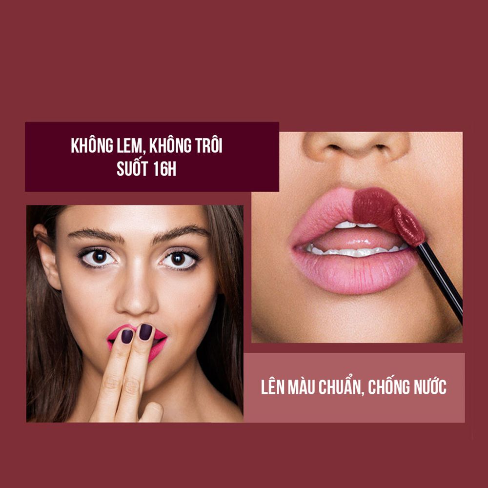 Son Kem Lì 16h Lâu Trôi Maybelline New York Super Stay Matte Ink Lipstick 5ml