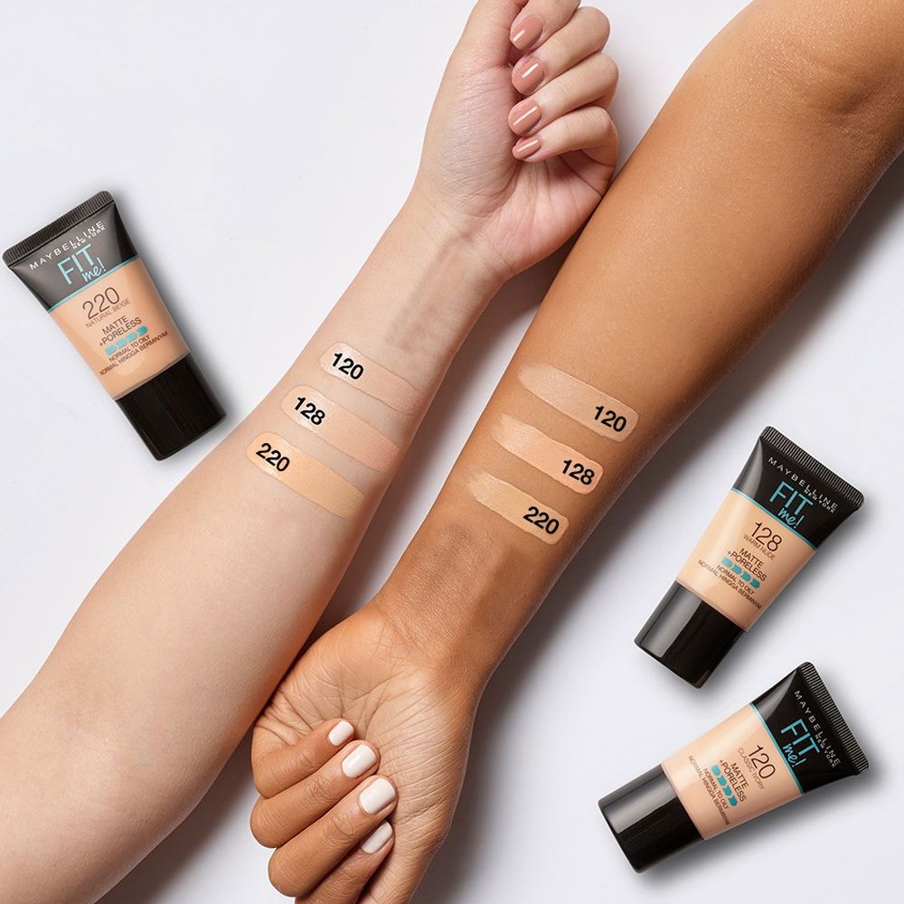 Kem Nền Mịn Nhẹ Kiềm Dầu Fit Me Dạng Tuýp Maybelline New York Matte Foundation 18ml