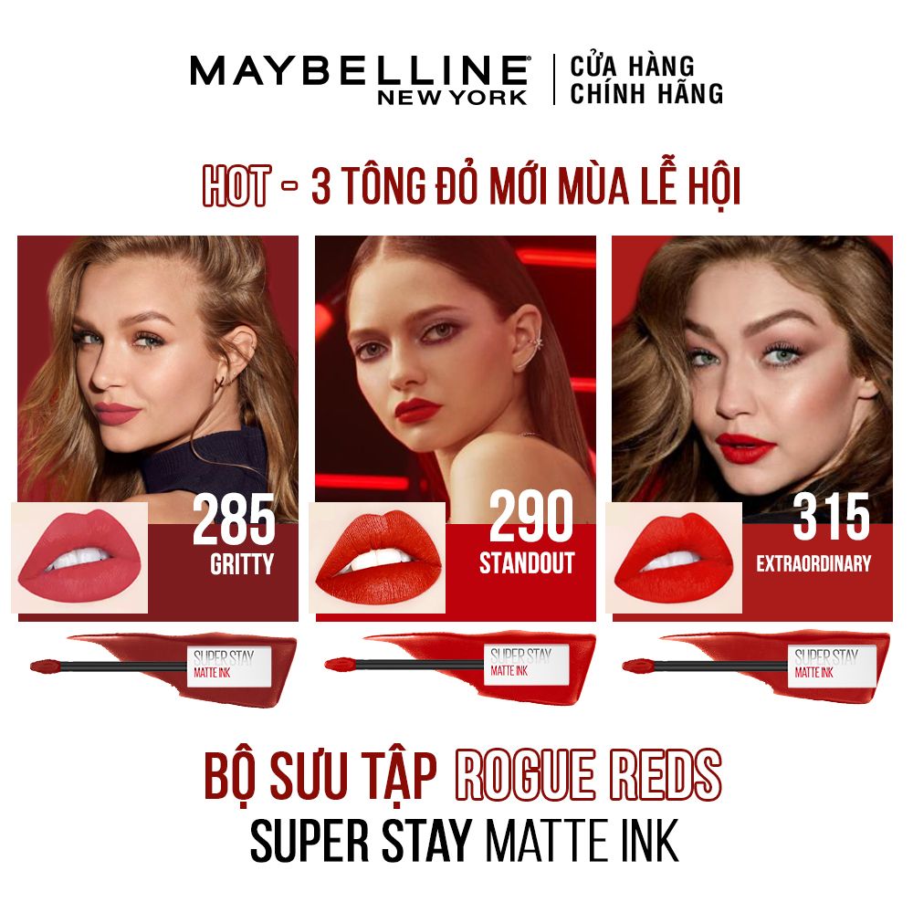 Son Kem Lì 16h Lâu Trôi Maybelline New York Super Stay Matte Ink Lipstick 5ml