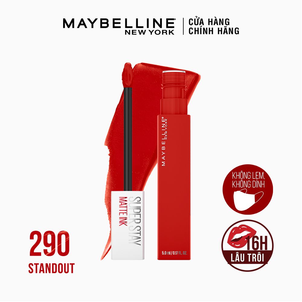 Son Kem Lì 16h Lâu Trôi Maybelline New York Super Stay Matte Ink Lipstick 5ml