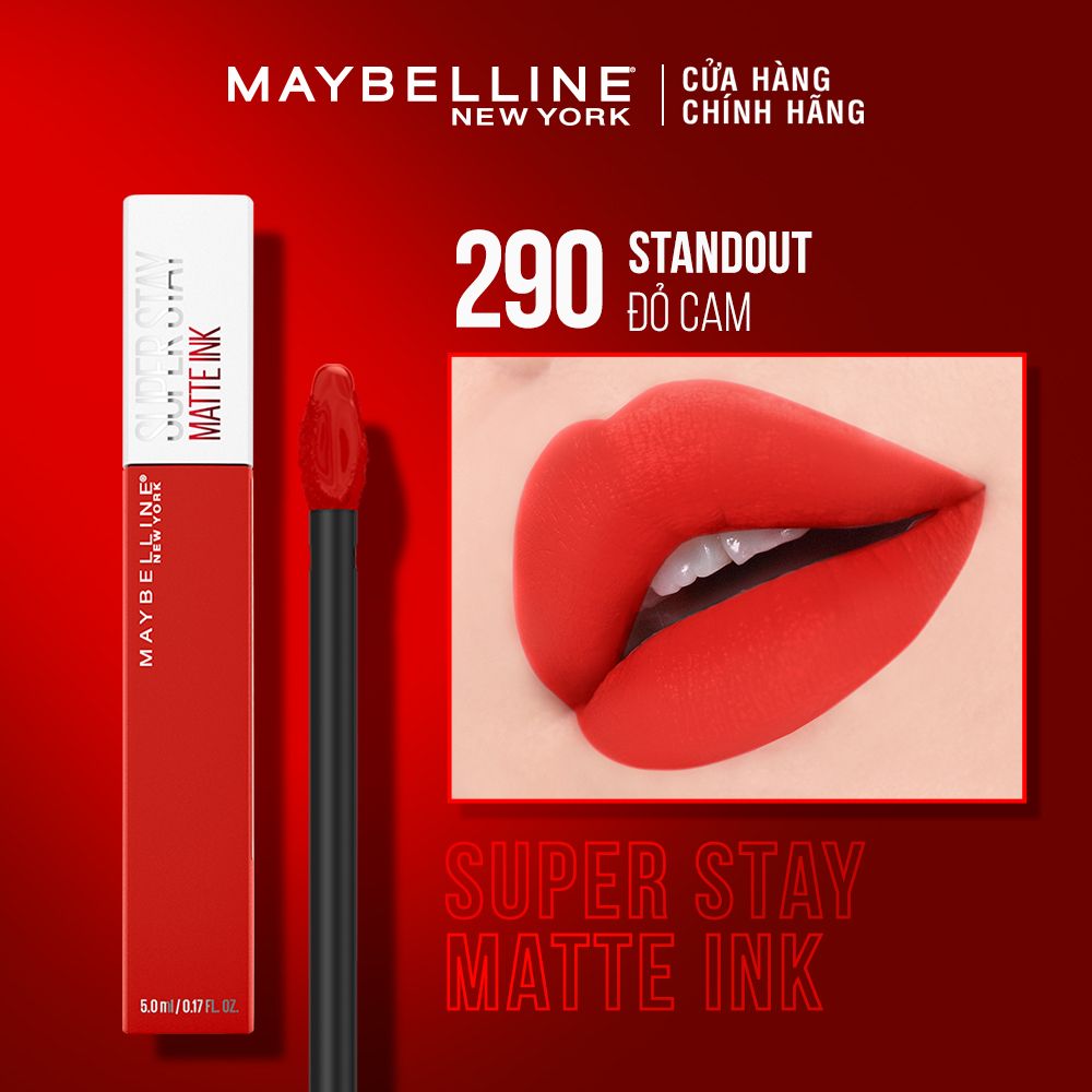 Son Kem Lì 16h Lâu Trôi Maybelline New York Super Stay Matte Ink Lipstick 5ml