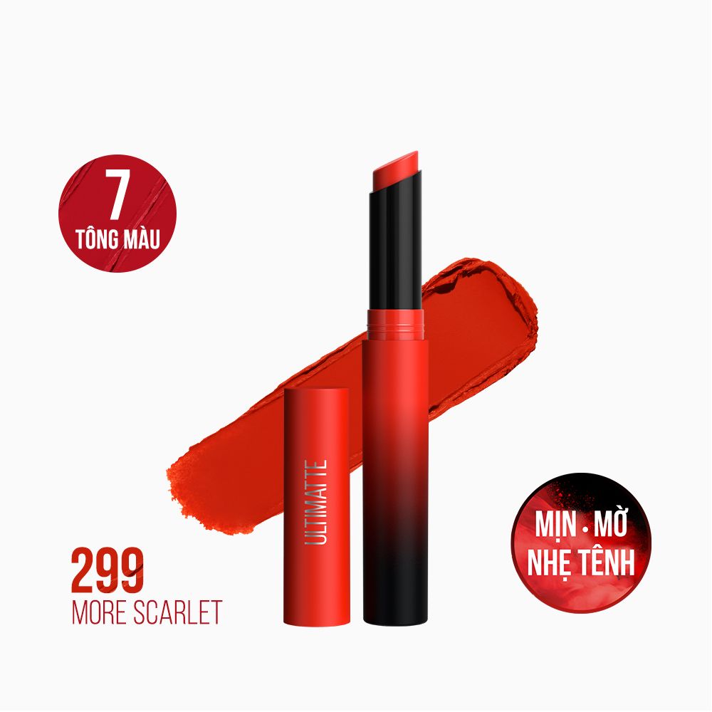 Son Lì Mịn Môi Siêu Nhẹ Cao Cấp Maybelline New York Color Sensational Ultimatte 1.7g