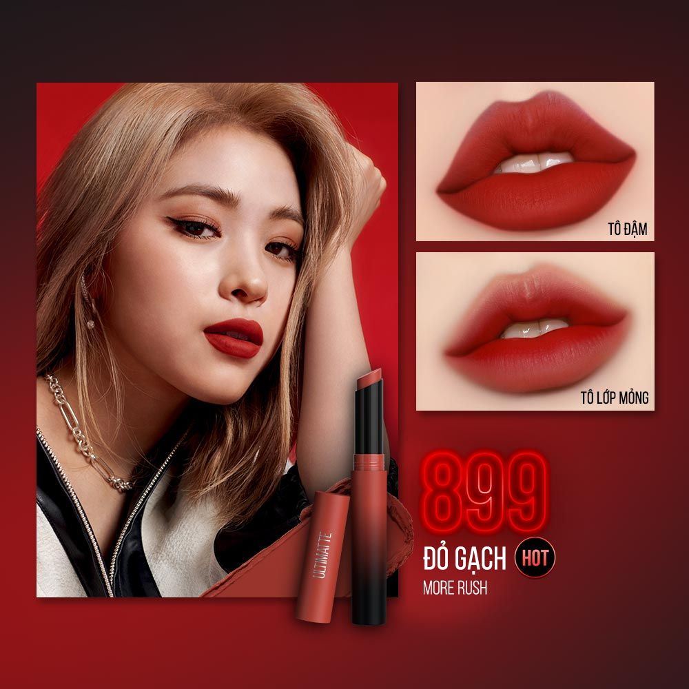Son Lì Mịn Môi Siêu Nhẹ Cao Cấp Maybelline New York Color Sensational Ultimatte 1.7g