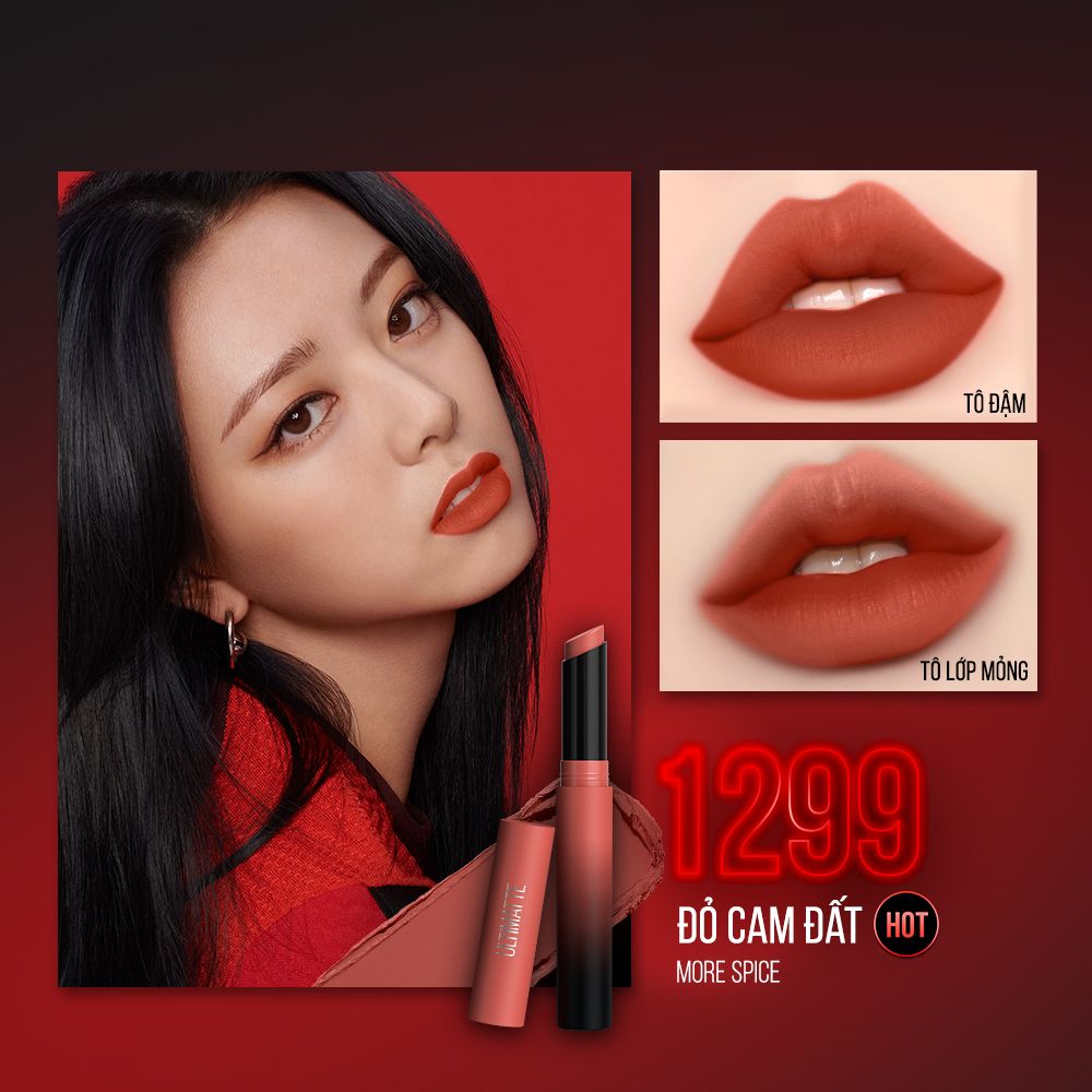 Son Lì Mịn Môi Siêu Nhẹ Cao Cấp Maybelline New York Color Sensational Ultimatte 1.7g