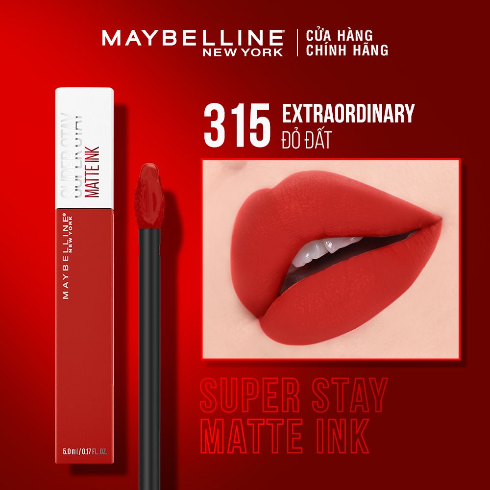 Son Kem Lì 16h Lâu Trôi Maybelline New York Super Stay Matte Ink Lipstick 5ml
