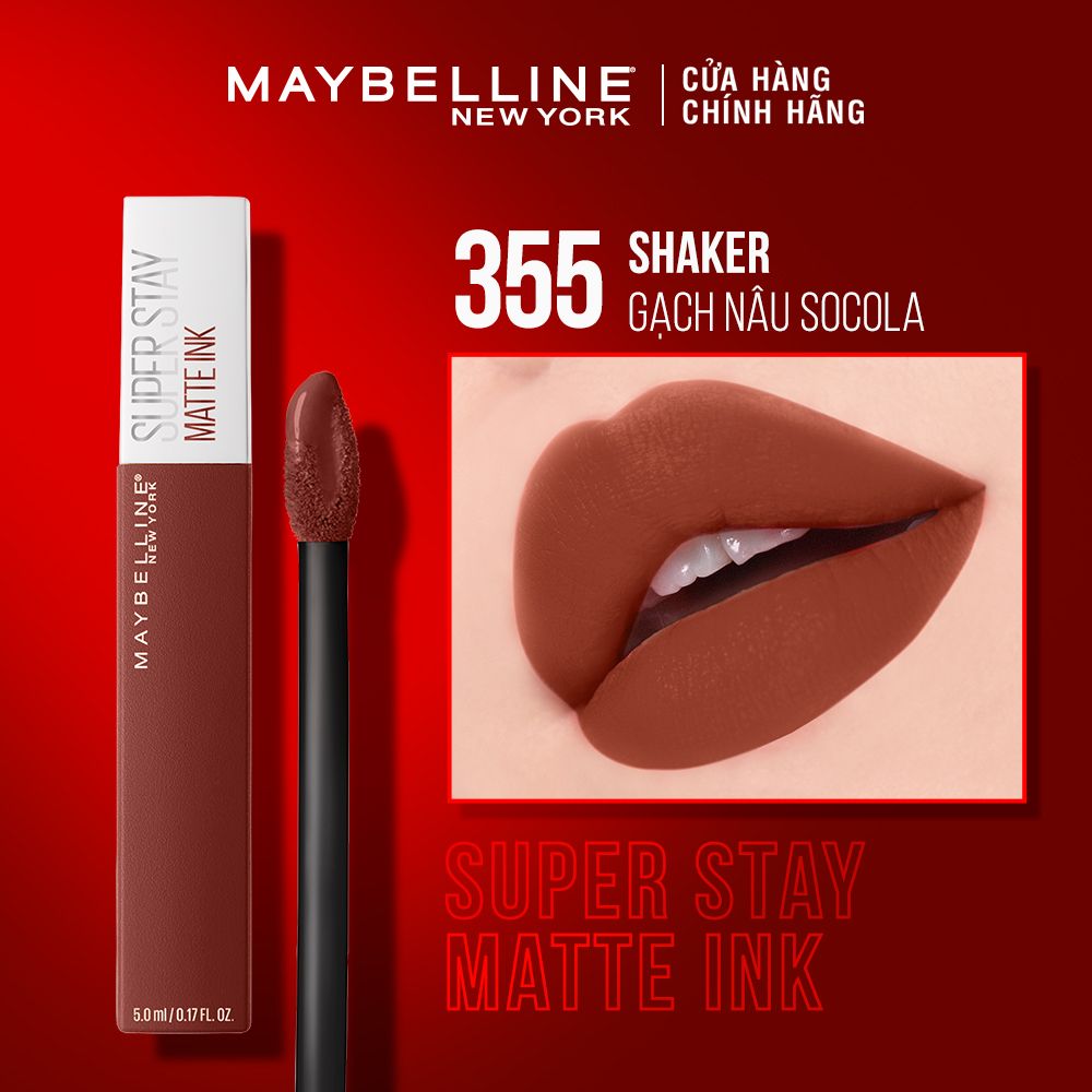 Son Kem Lì 16h Lâu Trôi Maybelline New York Super Stay Matte Ink Lipstick 5ml