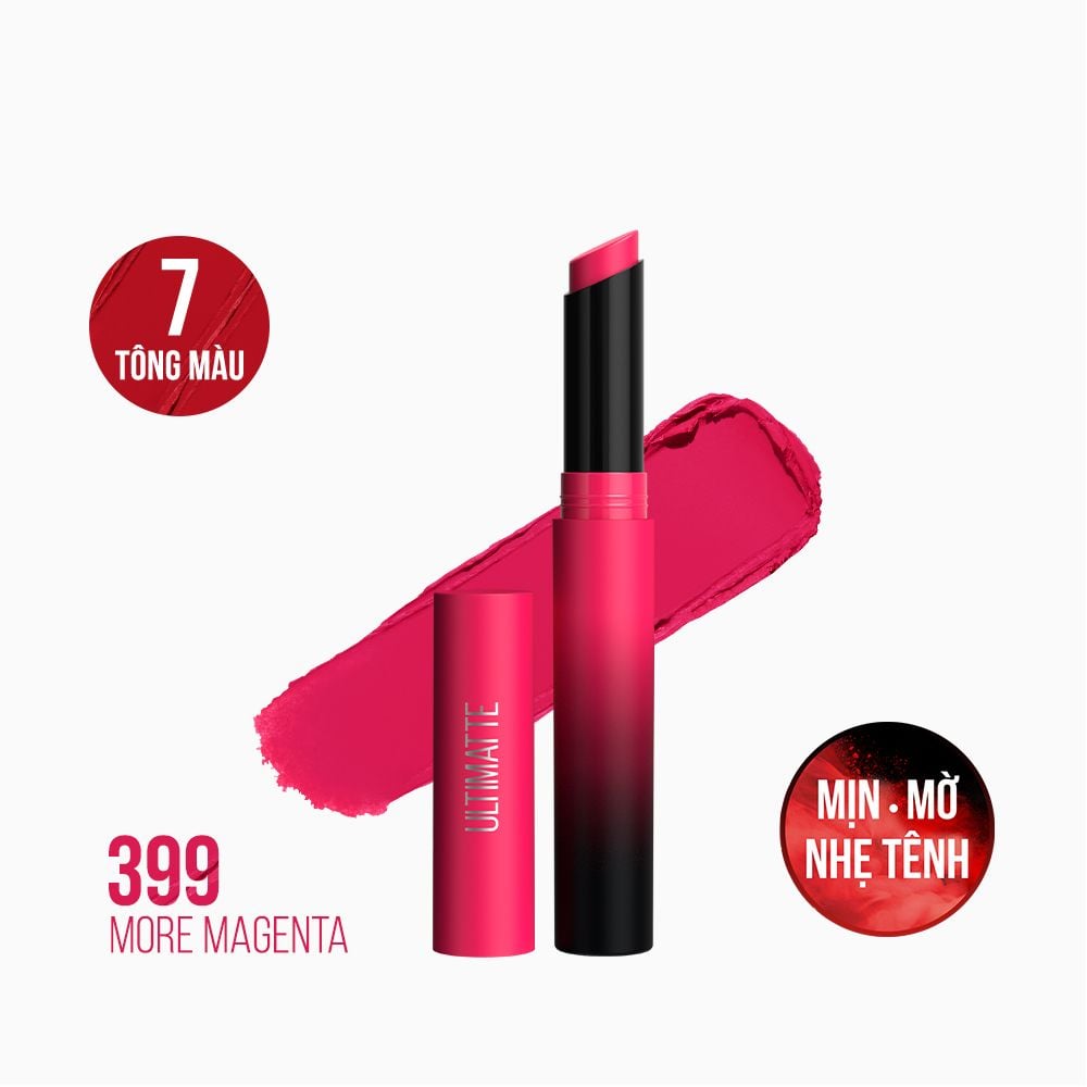 Son Lì Mịn Môi Siêu Nhẹ Cao Cấp Maybelline New York Color Sensational Ultimatte 1.7g