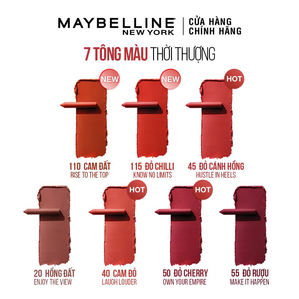 Son Bút Chì Mịn Lì 8h Lâu Trôi Maybelline New York Super Stay Ink Crayon Lipstick 1.2g
