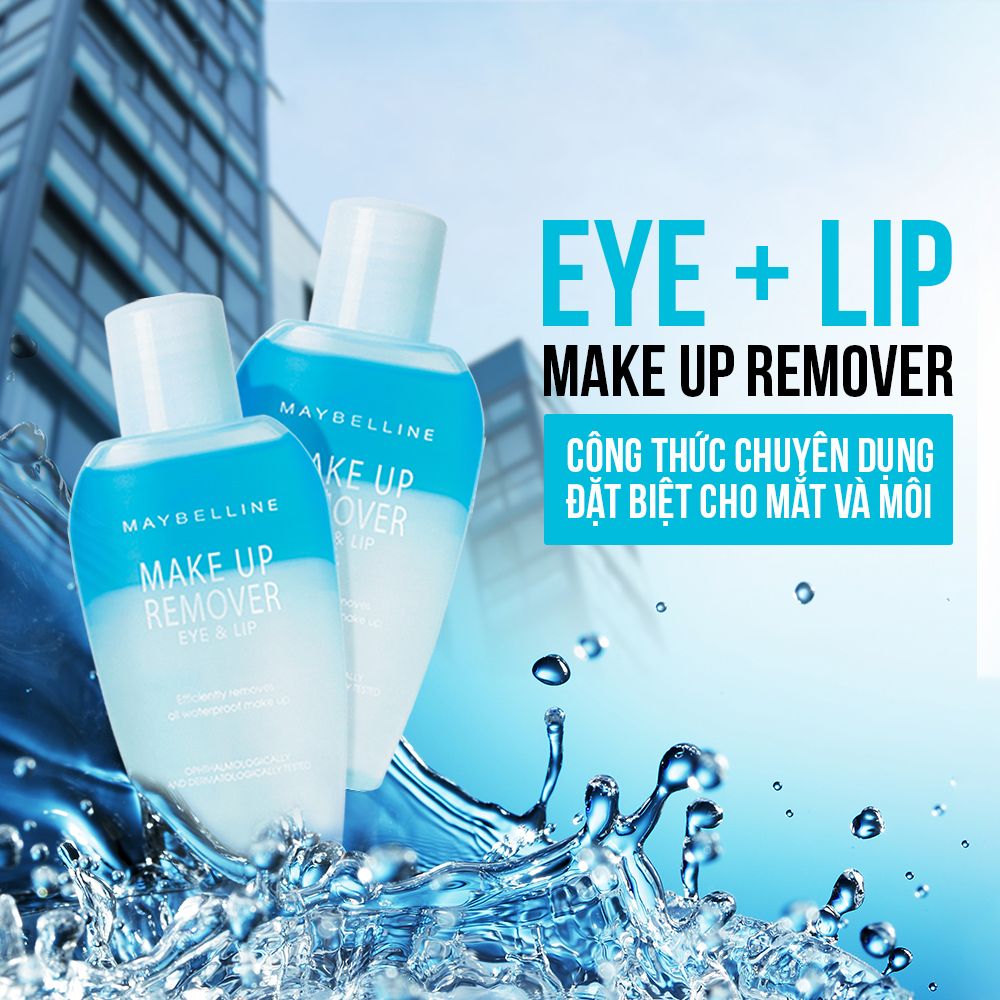 Tẩy Trang Mắt Môi Chuyên Dụng Maybelline New York Eye & Lip Makeup Remover