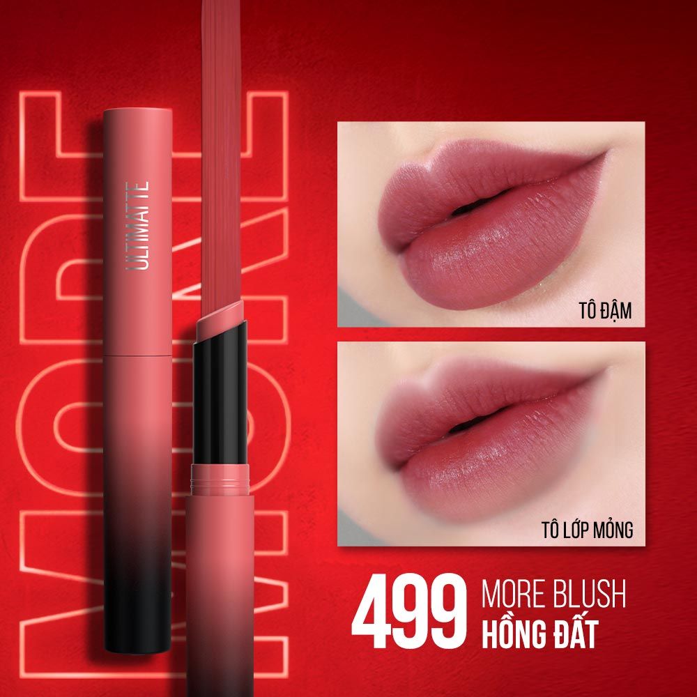 Son Lì Mịn Môi Siêu Nhẹ Cao Cấp Maybelline New York Color Sensational Ultimatte 1.7g