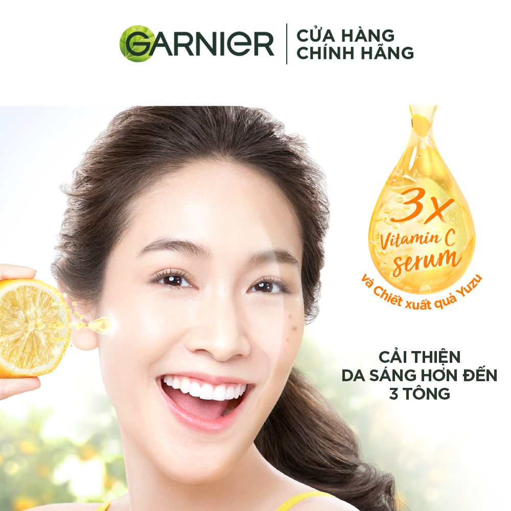 Kem dưỡng serum sáng da ban ngày Garnier Light Complete Vitamin C Serum Cream SPF30 50ml
