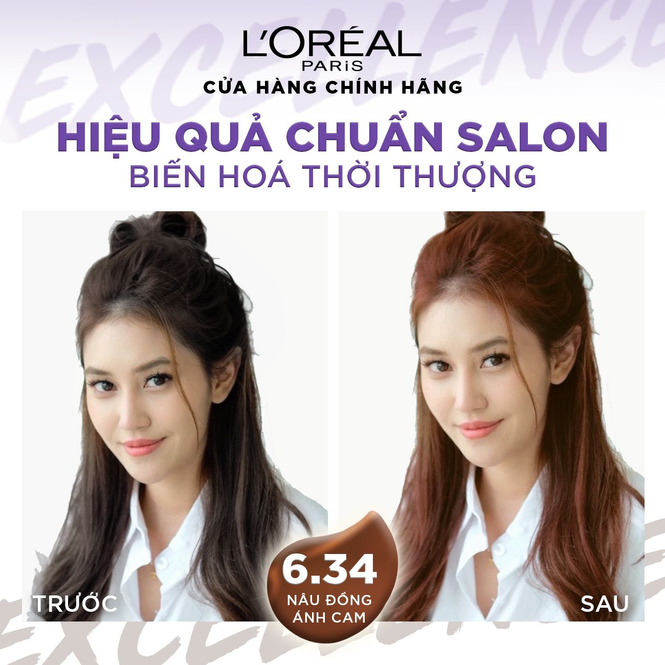 Kem nhuộm dưỡng tóc L'Oreal Paris Excellence Fashion 172ml