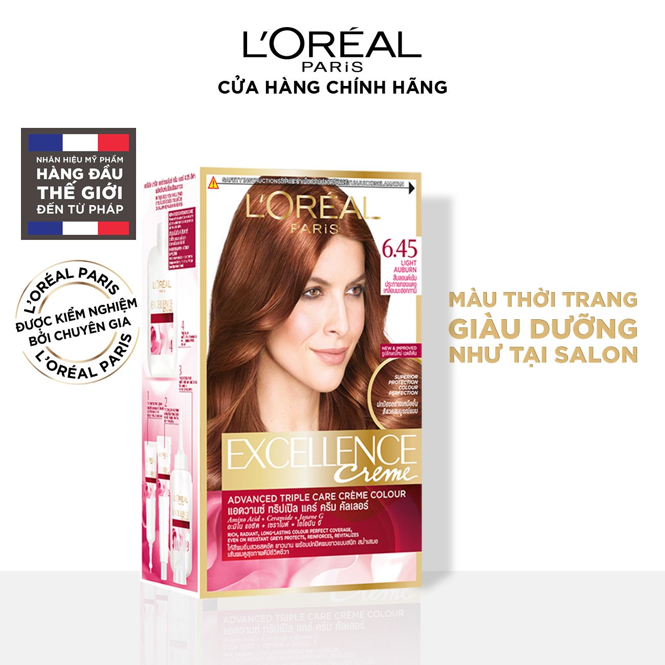 Màu nhuộm dưỡng tóc phủ bạc L'Oreal Paris Excellence Crème 172ml