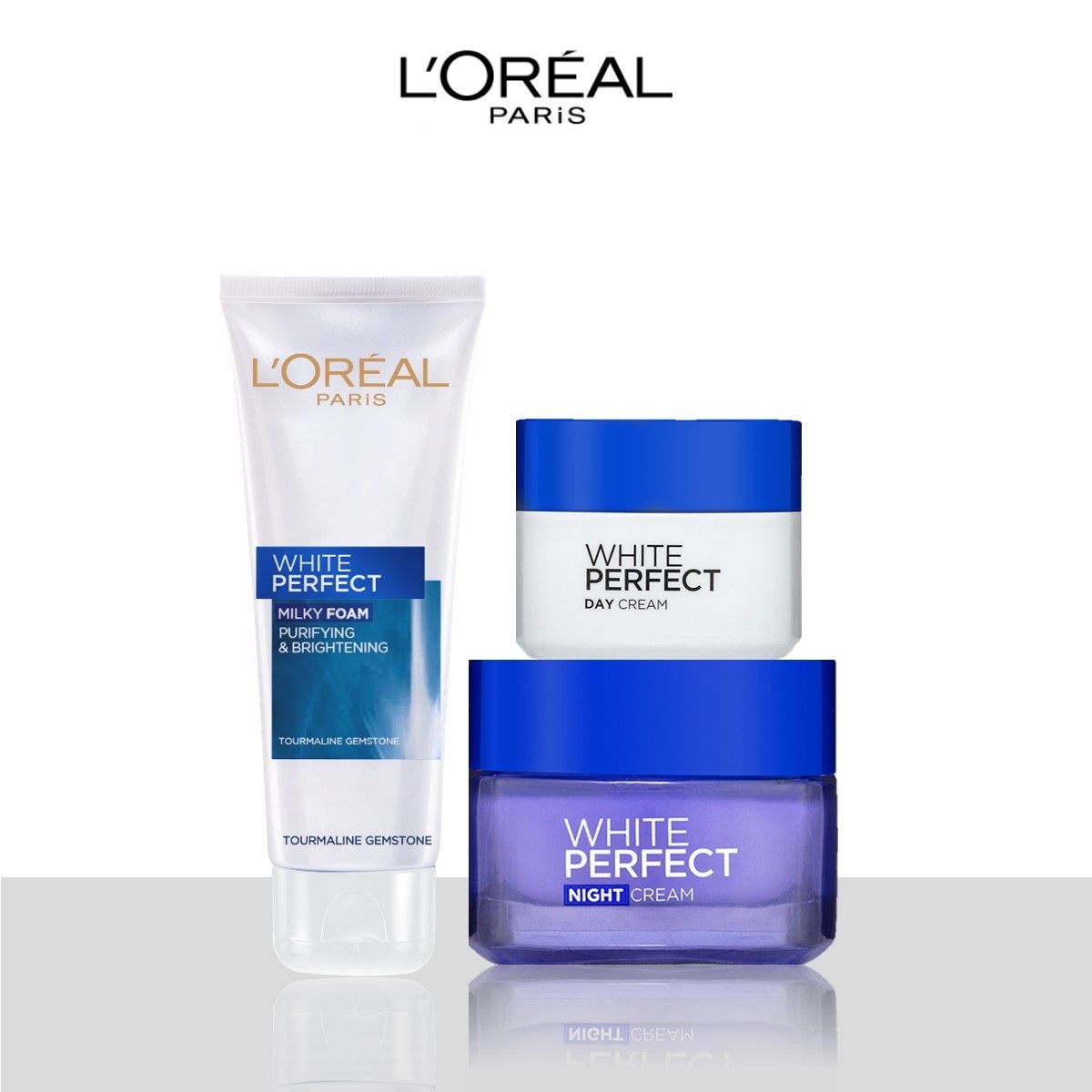 Bộ làm sạch và dưỡng sáng da L'Oreal Paris White Perfect