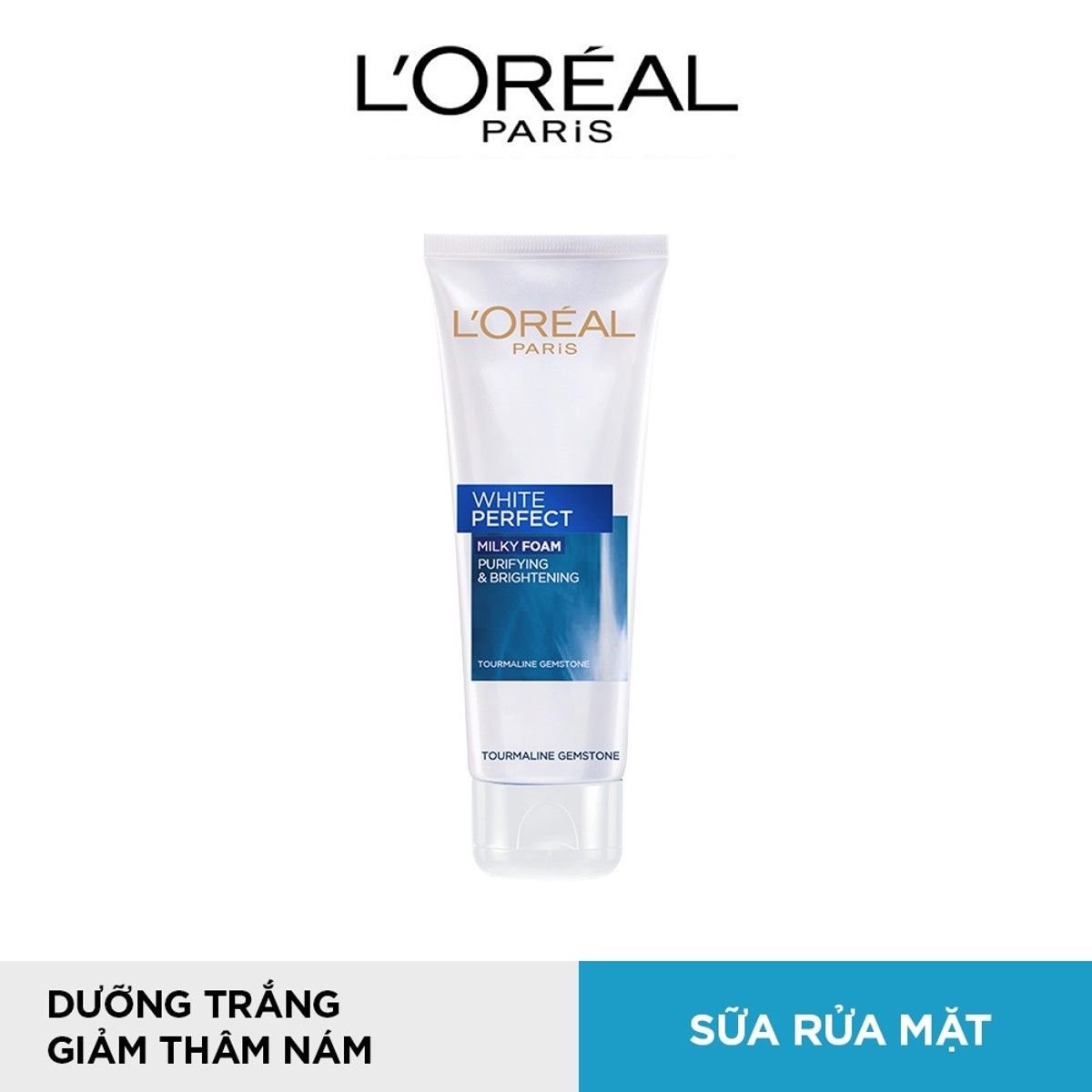 Bộ kem dưỡng trắng giảm thâm nám & sữa rửa mặt & kem chống nắng & HA Serum L'Oreal Paris