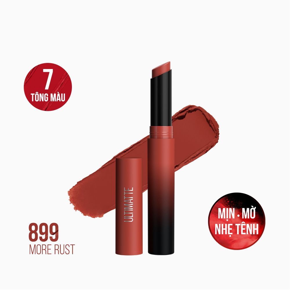Son Lì Mịn Môi Siêu Nhẹ Cao Cấp Maybelline New York Color Sensational Ultimatte 1.7g