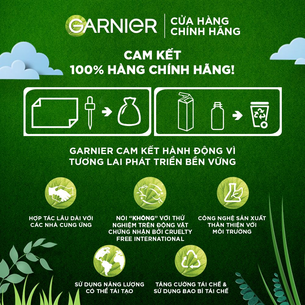 Sữa rửa mặt 3-trong-1 giảm mụn & sáng da Garnier Bright Complete Anti-Acne Foam 90ml