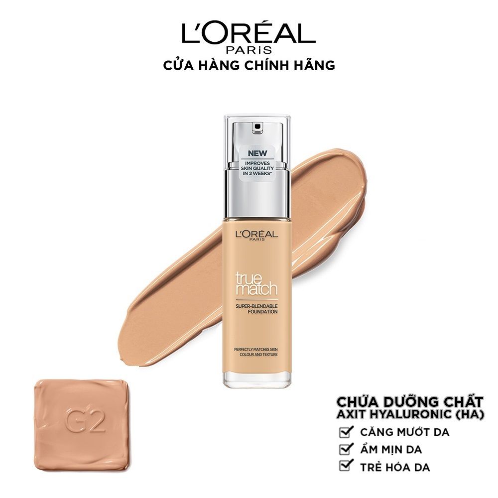 Kem nền mịn da dạng lỏng L'Oréal Paris True Match Liquid Foundation 30ml