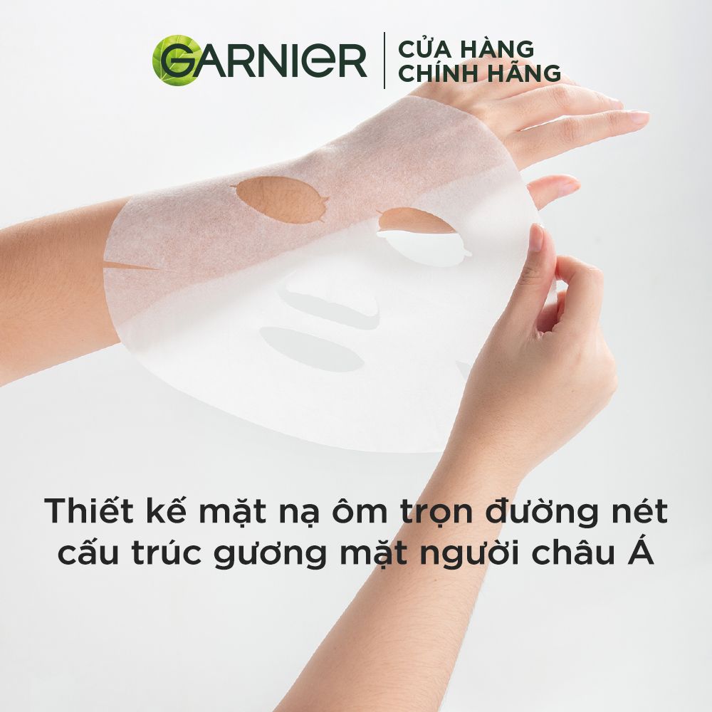 Mặt nạ tinh chất Hoa oải hương & Hyarulon thư giãn da Garnier Hydra Bomb Lavender Serum Mask 28g
