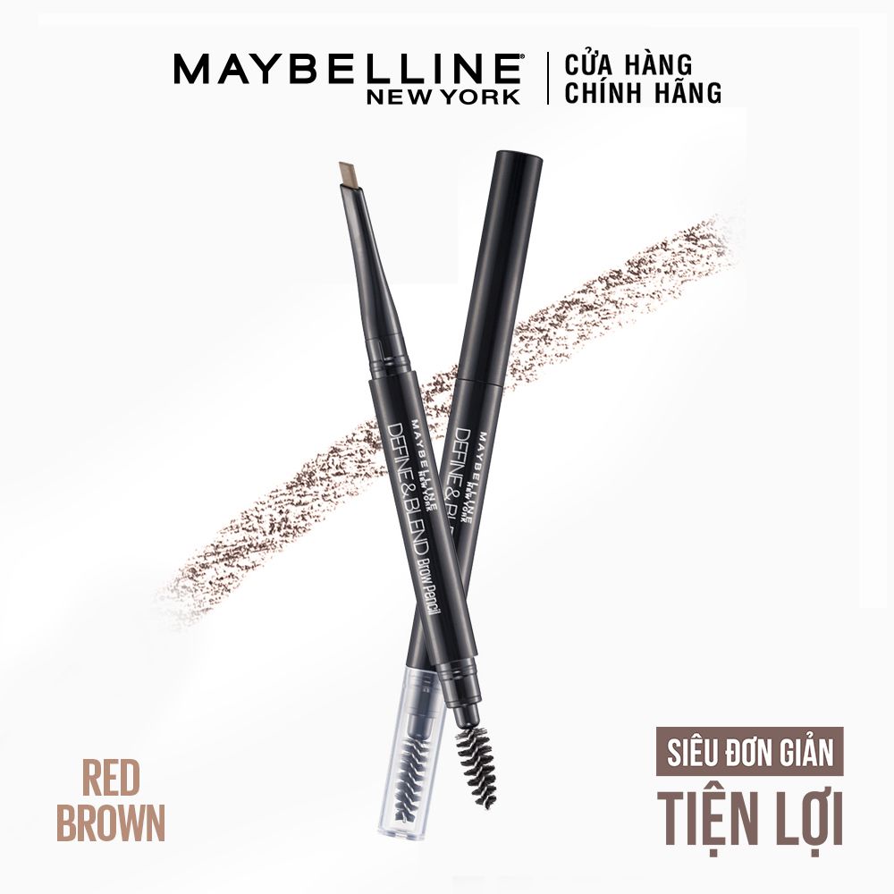 Chì Kẻ Mày 2 Đầu Sắc Nét Tự Nhiên Maybelline New York Define & Blend Brow Pencil 0.16g