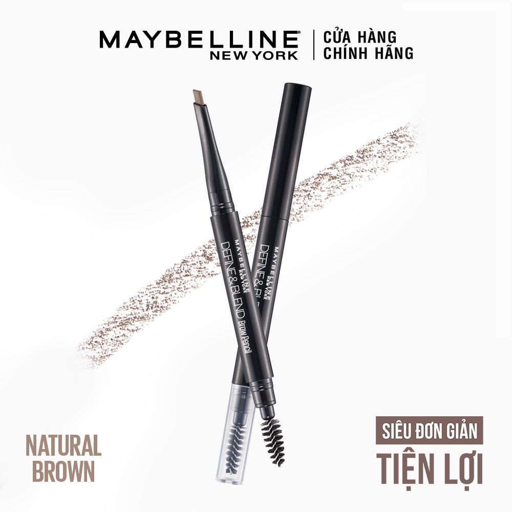 Chì Kẻ Mày 2 Đầu Sắc Nét Tự Nhiên Maybelline New York Define & Blend Brow Pencil 0.16g