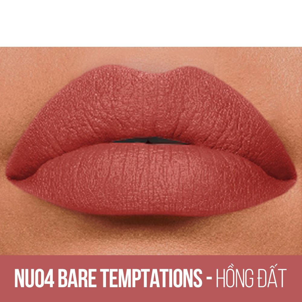Son Kem Lì Nhẹ Môi Phiên Bản Tông Đất Maybelline New York Sensational Liquid Matte The Nudes Lipstick 7ml