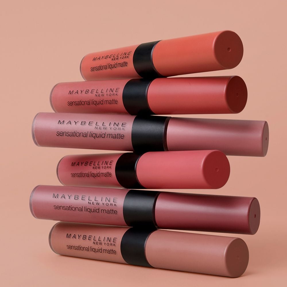 Son Kem Lì Nhẹ Môi Phiên Bản Tông Đất Maybelline New York Sensational Liquid Matte The Nudes Lipstick 7ml