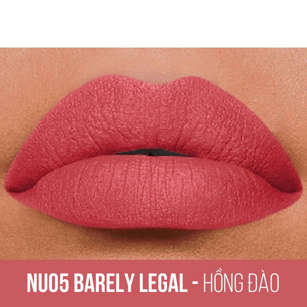 Son Kem Lì Nhẹ Môi Phiên Bản Tông Đất Maybelline New York Sensational Liquid Matte The Nudes Lipstick 7ml