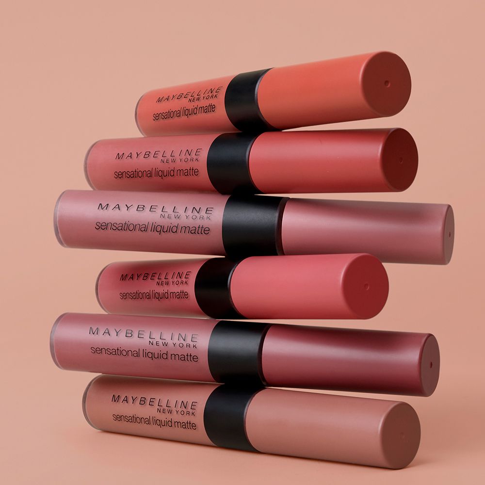 Son Kem Lì Nhẹ Môi Phiên Bản Tông Đất Maybelline New York Sensational Liquid Matte The Nudes Lipstick 7ml
